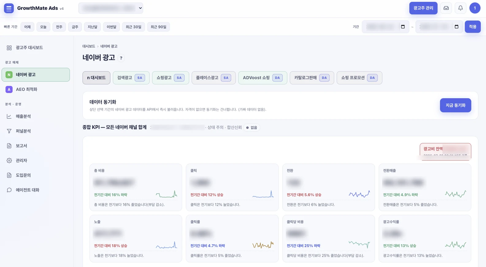GrowthMate · 네이버 KPI